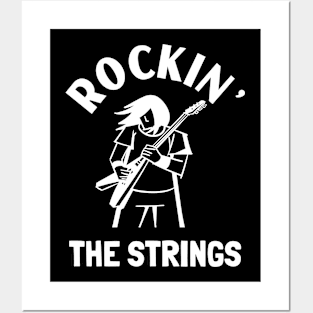 rockin' the strings Posters and Art